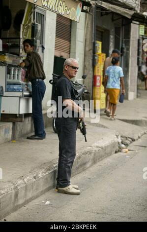 POLICE OPERATION IN RIO FAVELA Stock Photo
