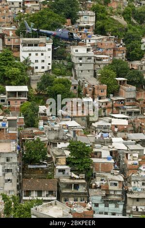 POLICE OPERATION IN RIO FAVELA Stock Photo