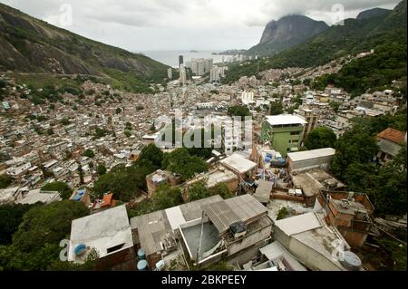 POLICE OPERATION IN RIO FAVELA Stock Photo