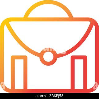 portfolio archive internet web technology interface vector illustration gradient style icon Stock Vector