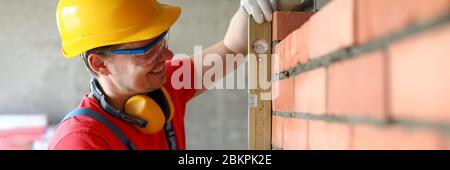 Cheerful male with equipment Stock Photo
