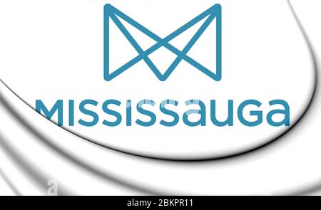 3D Emblem of Mississauga (Ontario province), Canada. 3D Illustration. Stock Photo