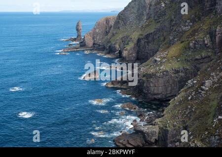 Old Man of Stoer sea stack in Sutherland, Scotland Stock Photo