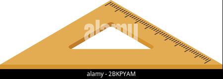Angle ruler icon, isometric style Stock Vector