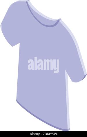 Fisherman tshirt icon, isometric style Stock Vector