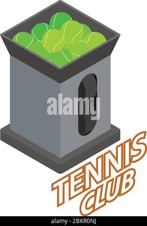 Sport club icon, isometric style Stock Vector
