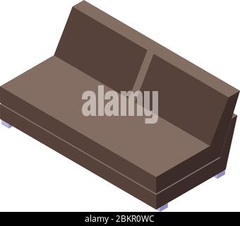 Folding furniture icon, isometric style Stock Vector