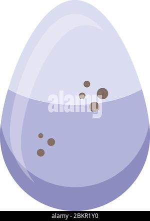 Owl egg icon, isometric style Stock Vector