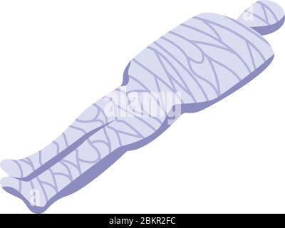 Egyptian mummy icon, isometric style Stock Vector