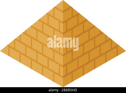 Mummy pyramid icon, isometric style Stock Vector