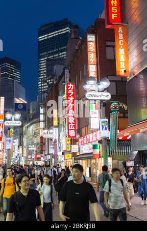 Japan, Honshu Island, Kanto region, Tokyo, Shibuya district, Shibuya crossroads Stock Photo