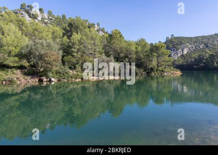 France, Var, Le Revest les eaux, water reservoir of the city of Toulon Stock Photo