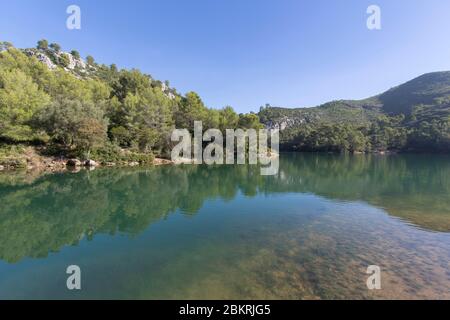 France, Var, Le Revest les eaux, water reservoir of the city of Toulon Stock Photo