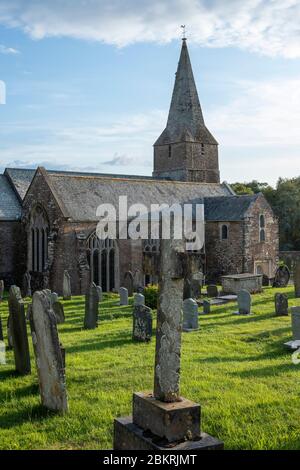 The church of St James the Great at Slapton, south Devon Stock Photo