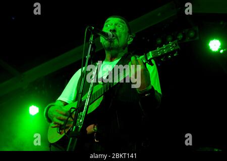 Ian Anderson of Jethro Tull on stage at the Moseley Folk Festival. 6th September 2009 Stock Photo