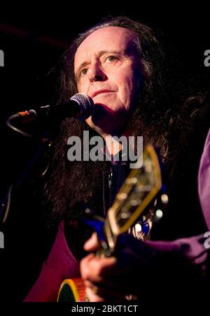 British singer, songwriter and guitarist Donovan on stage at The Moseley Folk Festival 4th September 2010. Picture by Simon Hadley Stock Photo