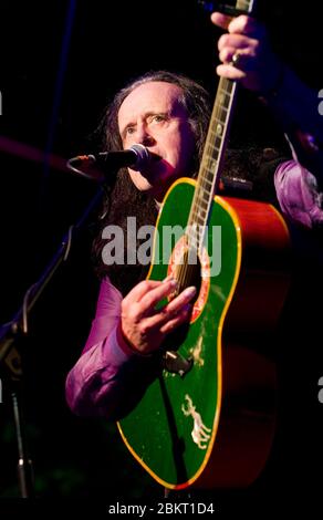 British singer, songwriter and guitarist Donovan on stage at The Moseley Folk Festival 4th September 2010. Picture by Simon Hadley Stock Photo