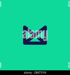 mx logo design Stock Vector