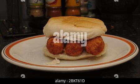 Vegan quorn sausages Stock Photo