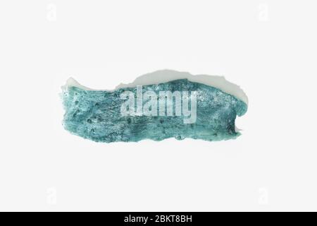 Hot wax depilation concept. Hot wax strip texture isolated on white background. Hair removal waxing concept Stock Photo