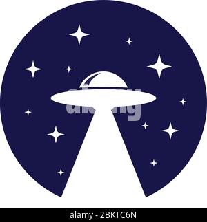 ufo logo Stock Vector