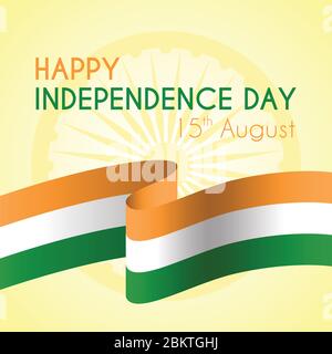 Happy indian independence day Stock Vector