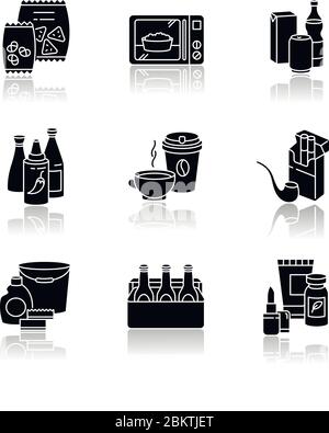 Grocery Categories Icons Set Stock Vector Image Art Alamy