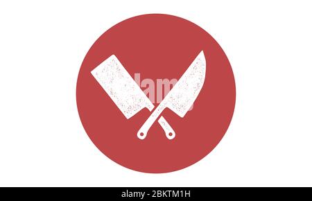 Set of restaurant knives icons Stock Vector