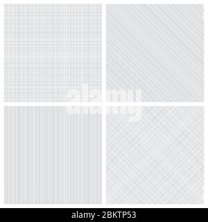 Set of monochrome hatch seamless patterns Stock Vector