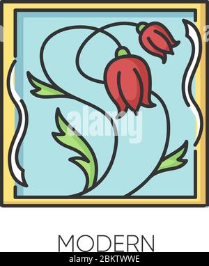 Modern art RGB color icon Stock Vector