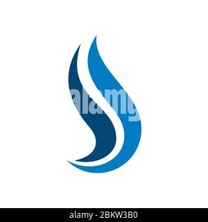 Fire flame swoosh icon logo template design eps 10