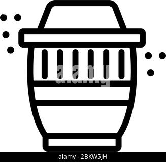 insect bait icon vector outline illustration Stock Vector