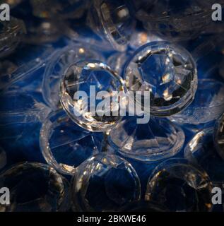 close up of multiple diamonds Stock Photo