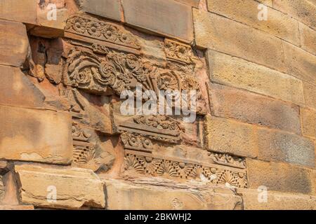 Dhamekh Stupa, 5th century, deer park, Sarnath, Uttar Pradesh, India Stock Photo