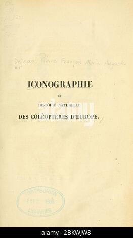 Iconographie et histoire naturelle des coléoptères d'Europe Stock Photo