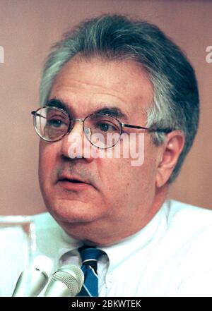 United States Representative Barney Frank (Democrat of Massachusetts) makes his opening statements during the US House Judiciary Committee hearing to determine if there are to be Impeachment hearings against United States President Bill Clinton on Capitol Hill in Washington, DC on October 5, 1998.Credit: Ron Sachs / CNP / MediaPunch Stock Photo