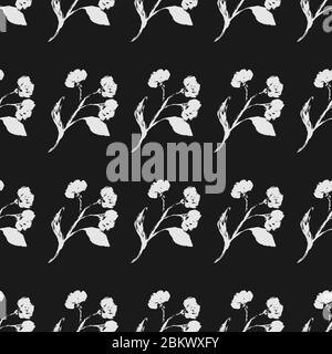 Black white is a seamless pattern.  Stock Vector