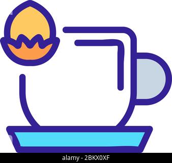 nutty drink icon vector outline illustration Stock Vector