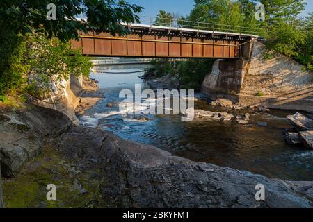 Bala Falls Muskoka County Ontario Canada Stock Photo