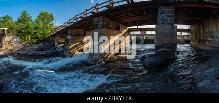 Bala Falls Muskoka County Ontario Canada Stock Photo