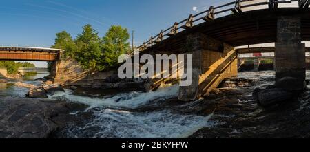 Bala Falls Muskoka County Ontario Canada Stock Photo