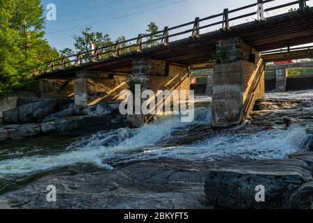 Bala Falls Muskoka County Ontario Canada Stock Photo