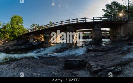 Bala Falls Muskoka County Ontario Canada Stock Photo