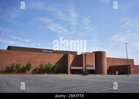 Closed J.C. Penney department store in Tigard, Oregon, during the coronavirus crisis. Stock Photo