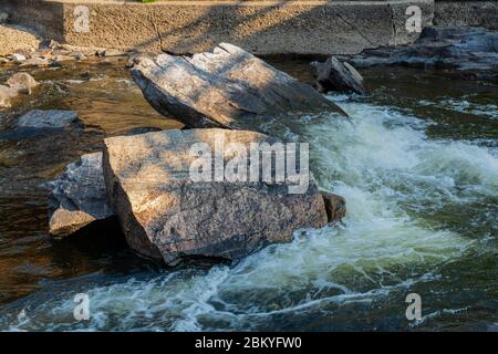 Bala Falls Muskoka County Ontario Canada Stock Photo