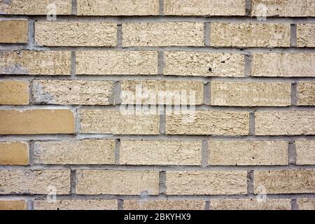 Clean light brown brick wall texture perfect for all of your background needs Stock Photo