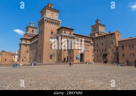 Castello Estense, Ferrara, Emilia-Romagna, Italy Stock Photo