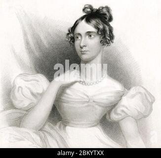 LADY BYRON - Anne Isabella Noel Byron (1792-1860) English mathematician and wife of Lord Byron Stock Photo