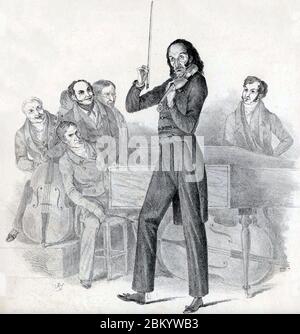 NICCOLÒ PAGANINI (1782-1840) Italian violinist Stock Photo
