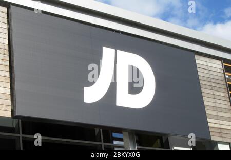 JD logo seen at one of their retail store branches. Stock Photo